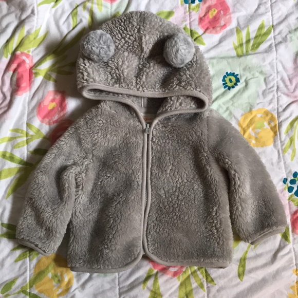 Cat & Jack Other - Cat & Jack 3-6M gray soft fleece. EUC. No stains.